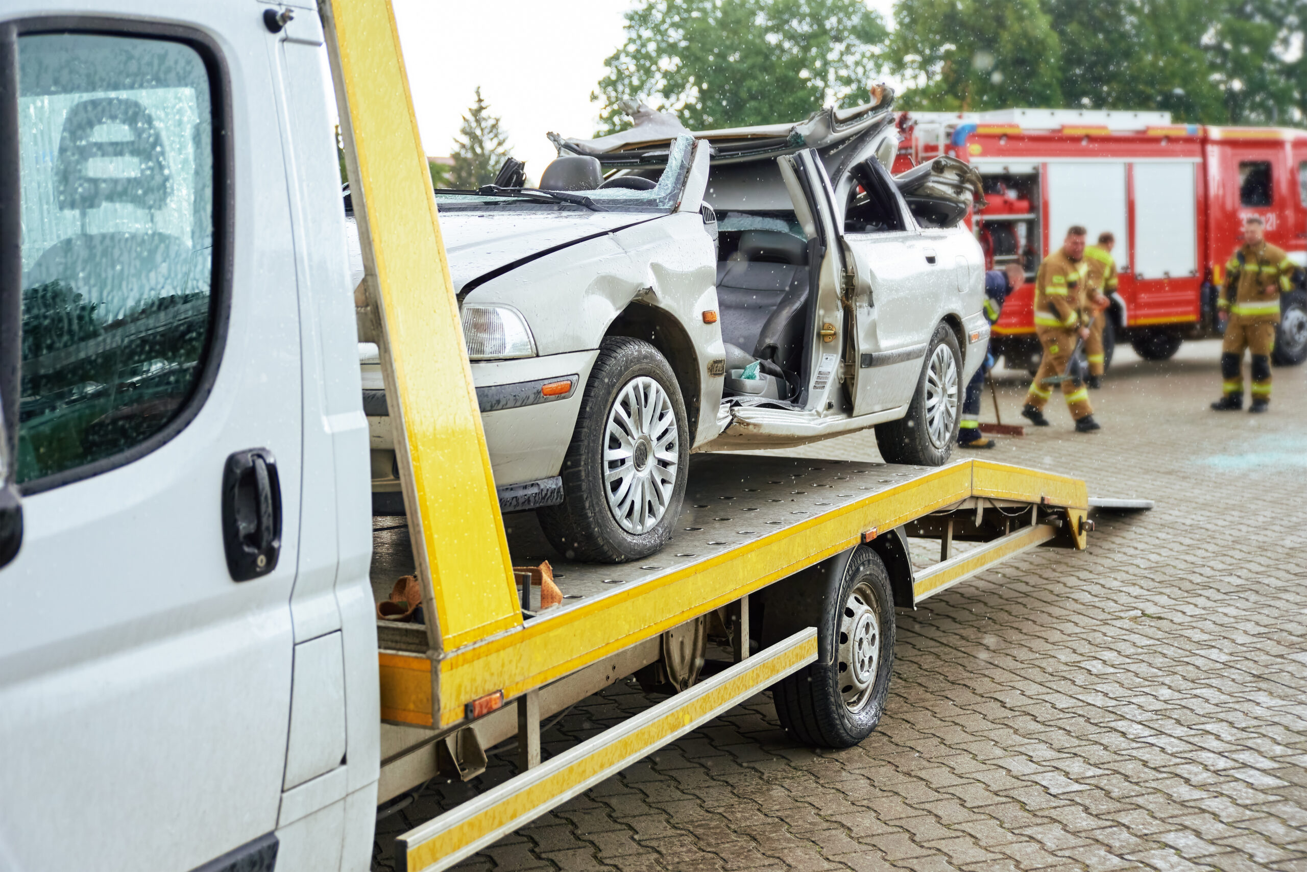 Crashed car